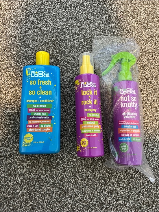 Rock the Locks Other - BNWT Rock the Locks Hair Care Trio (shampoo/conditioner, hairspray, detangler)